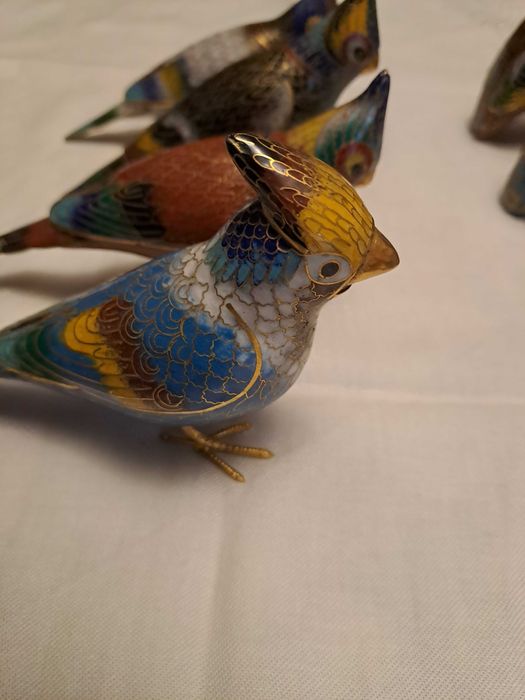 pasare cloisonne cadou