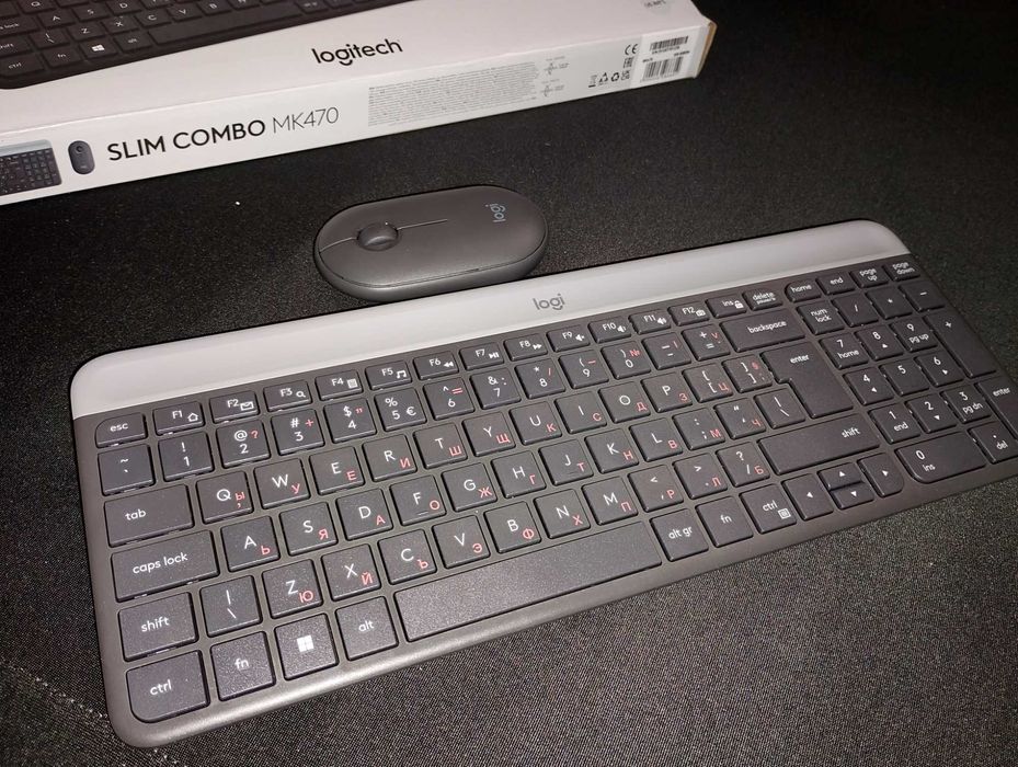 Безжичната клавиатура и мишка LOGITECH MK470