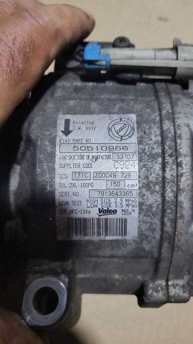 Compresor clima Alfa Romeo 159 939 2008 2.0 diesel cod.50510966