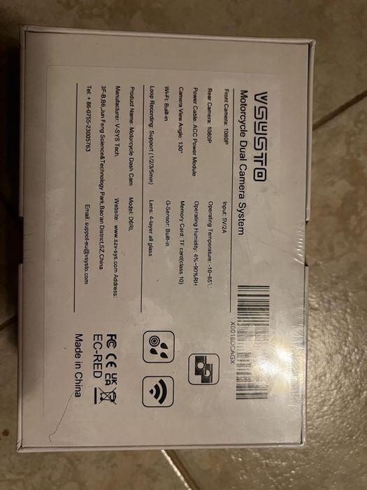 Camera motocicleta fata/spate