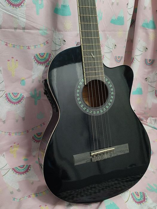 Chitară Harley Benton CG200CE-BK