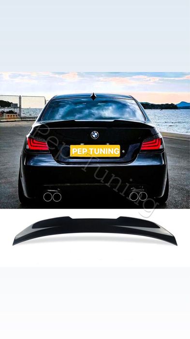 Черен гланц! Лип спойлер за багажник PSM style BMW E60
