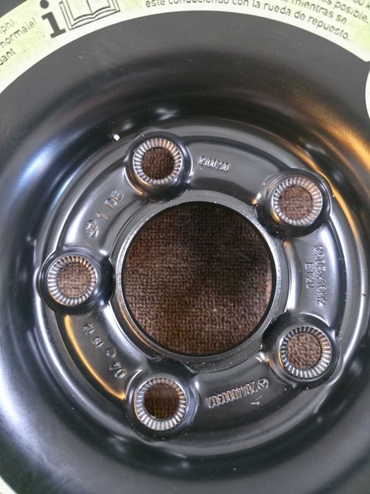 Roata Rezerva MICA SLIM 5x112 16'' - 125/90/16 - OEM Mercedes A Class B Class C Class CLA - AUDI A4 A5 - BMW Seria 1 Seria 3 G20 G21 + KIT COMPLET !
