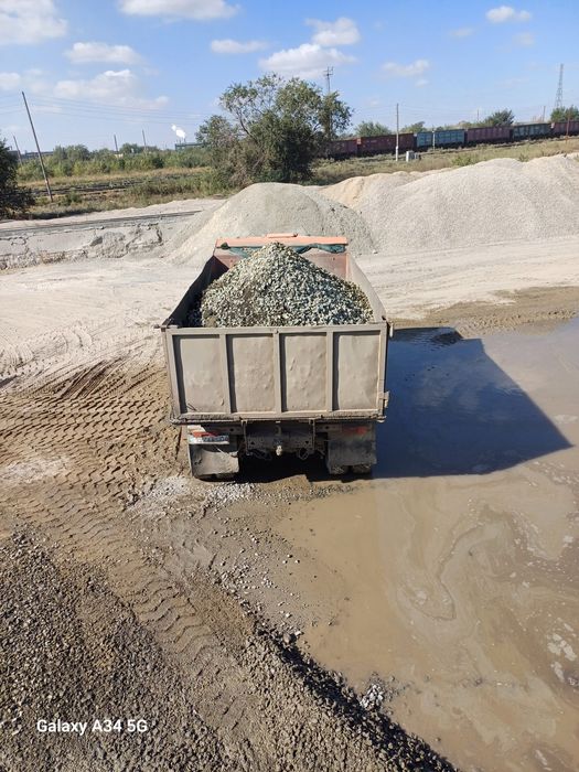 КамАЗ доставка песок, пгс, грунт, Балласт, щебень, ,
