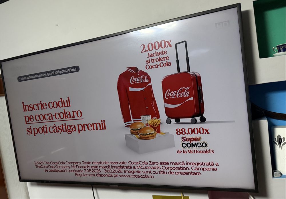 Televizor Smart LED Samsung,diagonala 138 cm – Stare excelentă