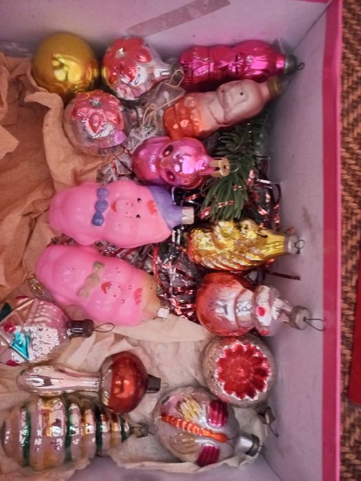 СССР Дед Мороз, елочные игрушки,см.все фото