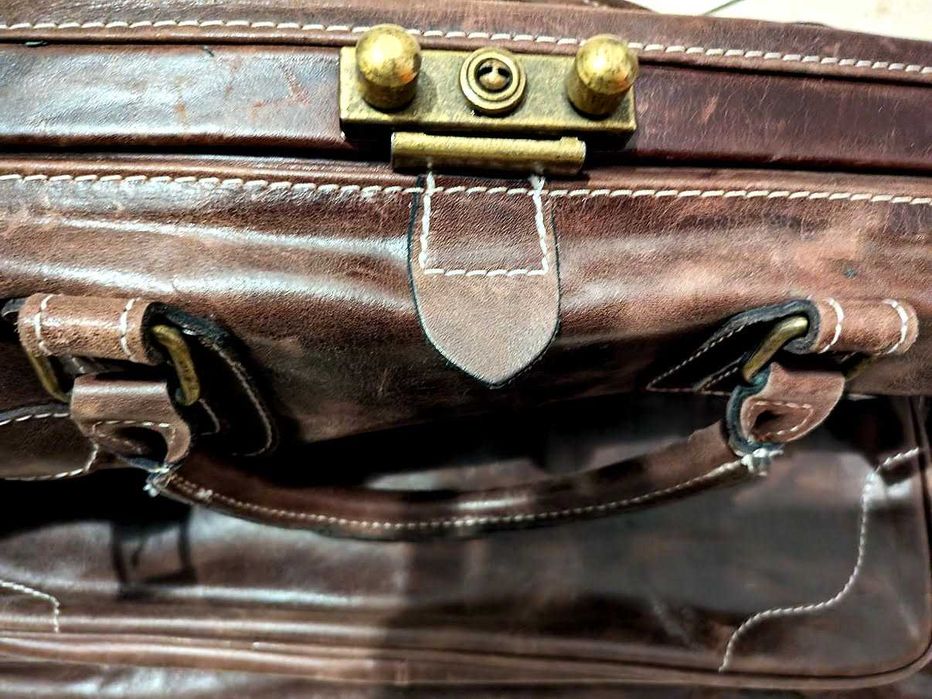 Geantă de travel din piele naturală, proveniență Turcia