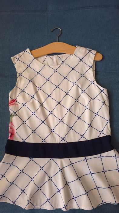 Бял плисиран потник, XXL