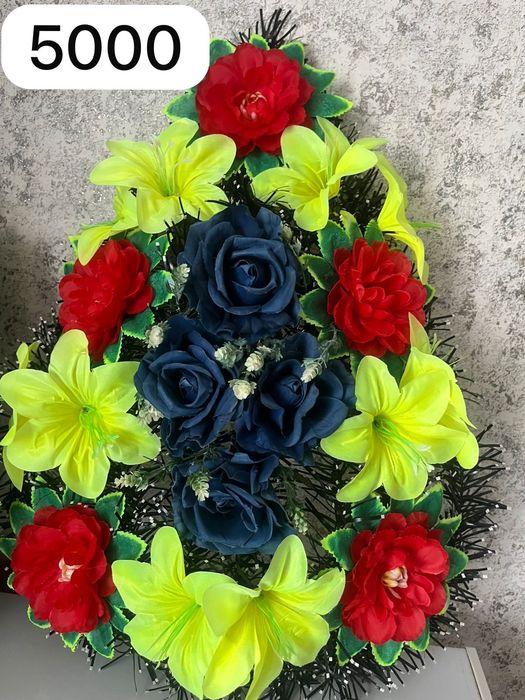 Цветы искусственные венки ритуальные