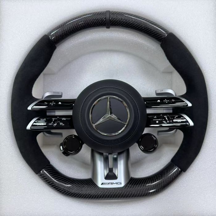 Volan Mercedes AMG  din Piele model 2025 compatibil 2008-2025