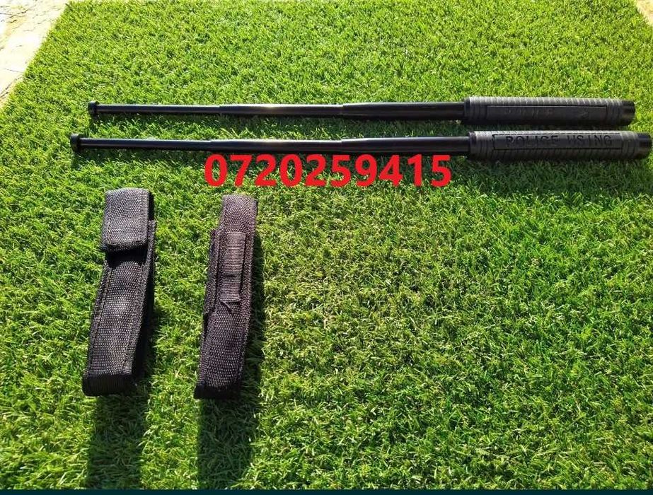 Baston Police, Telescopic cu Husa Lungime 65cm, 4 Segmente