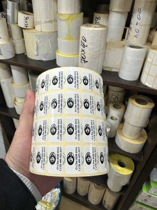 Печать этикеток в Ташкенте, Штрихкод, Маркировка, Самоклейка, Баркод