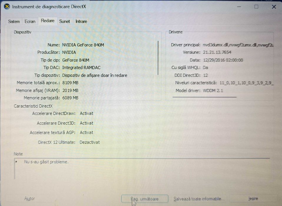 Laptop Acer  – i5, 12GB RAM, SSD 500 GB, NVIDIA 2GB