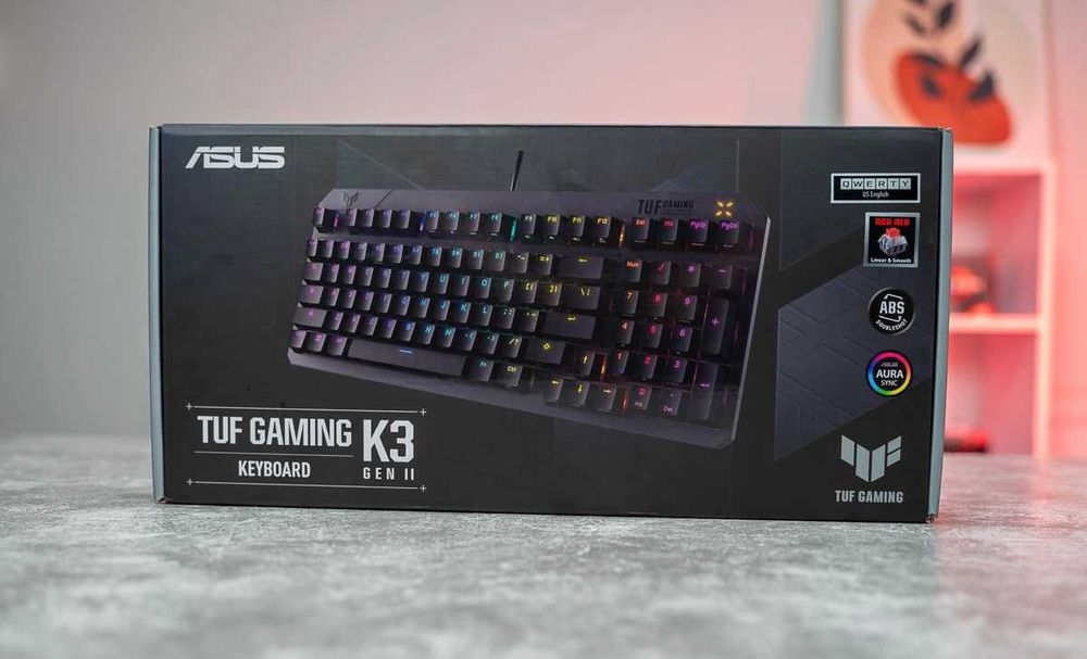 Tastatura Mecanica Asus Tuf K3 Gen II gaming model 90MP0390-BKUA01 RGB cu fir noua sigilata garantie