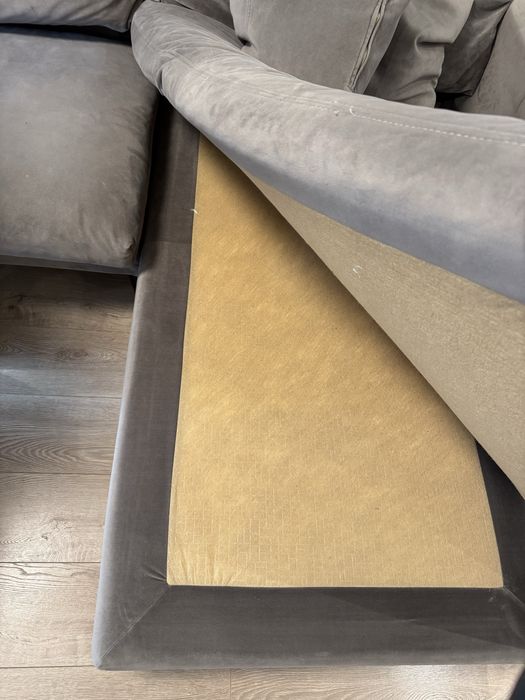 Дизайнерски диван, с лежанка - 290 см