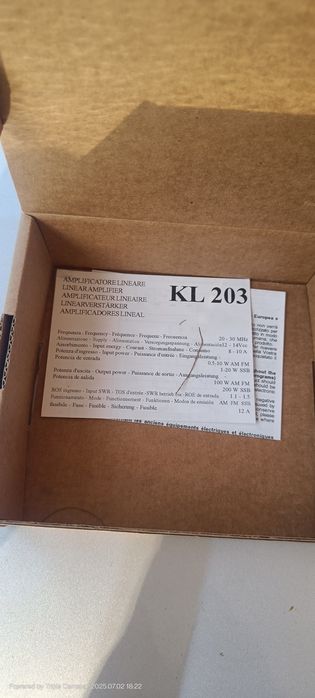 KL 203 уселитель радиостанции