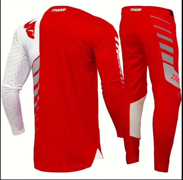 Motocross джърси брич ръкавици очила