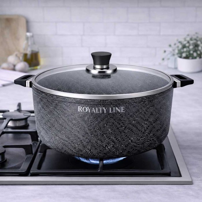 Oala din aluminiu turnat cu acoperire marmura 40 cm Royalty Line