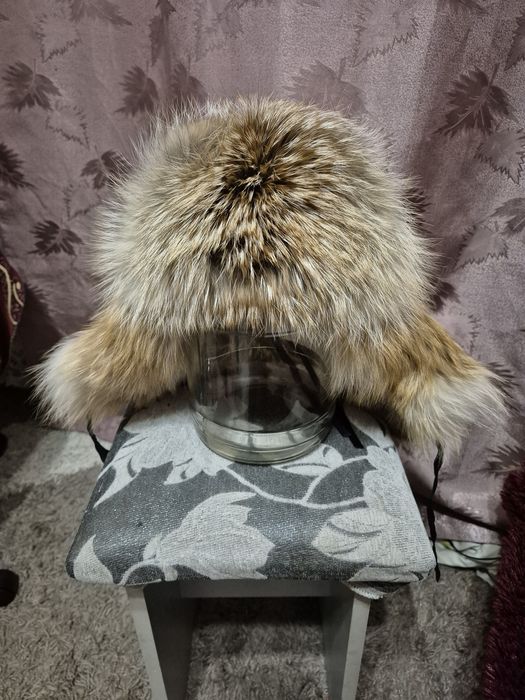 Шапка лисья почти новая