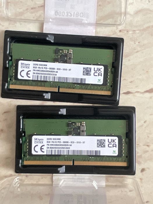2x8GB RAM SODIMM laptop DDR5