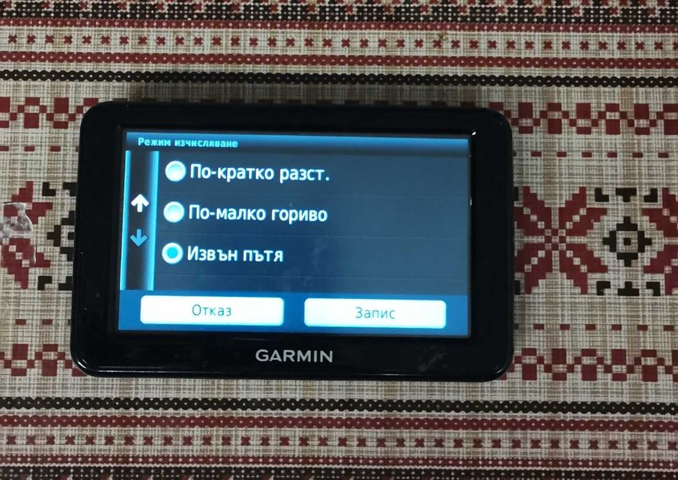 Навигация  за офроуд 4,3 инча Гармин 2475 с нови карти на България