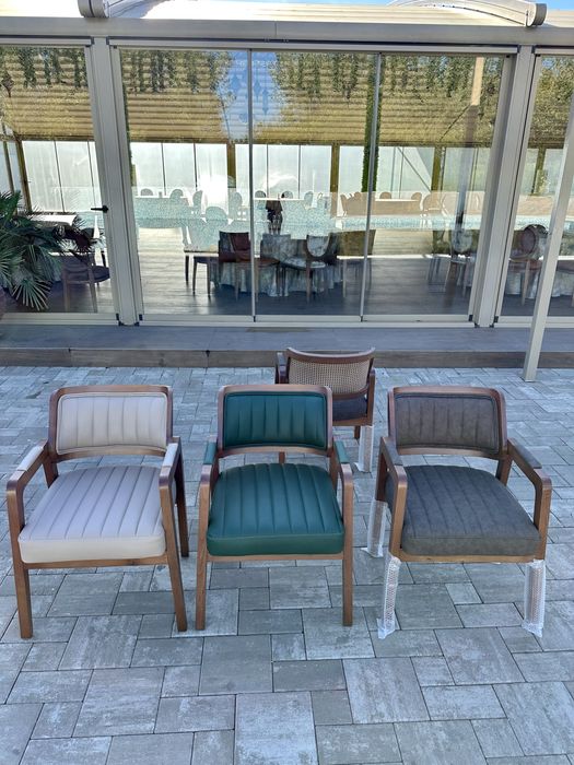 Scaune-Model nou- lemn natural Walnut