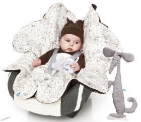 Бебешко одеяло за разходки и повиване