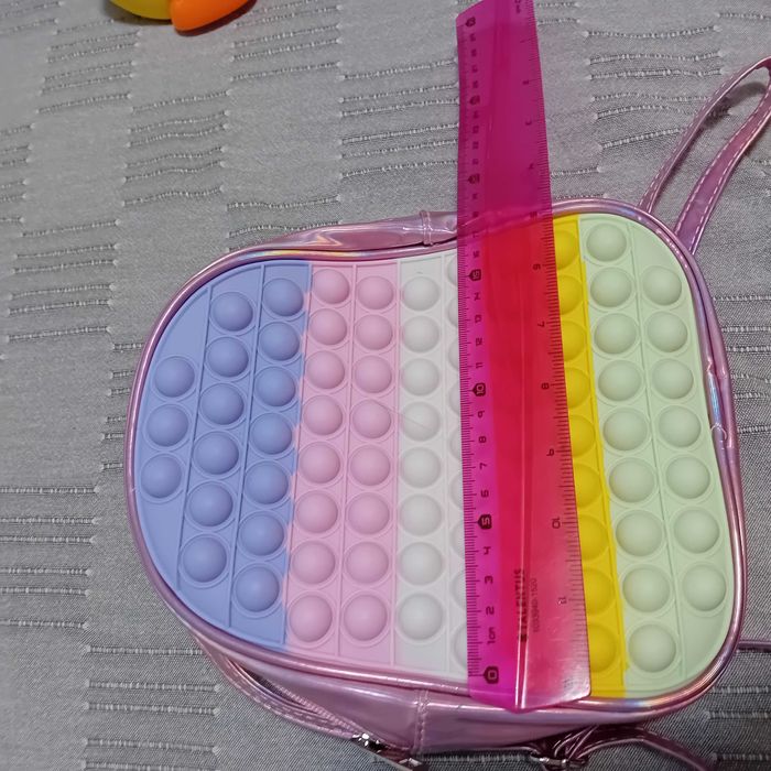 Rucsac mic pop-it curcubeu
