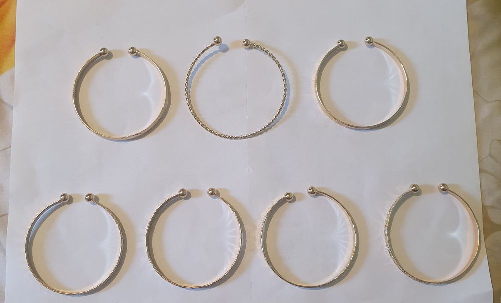 Set bratari reglabile aurite 7 buc.