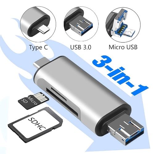 OTG USB-кабель-адаптер Lightning Type-C камера / Доставка 24/7