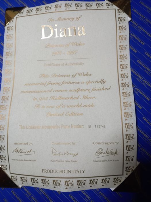 Vind tablou argint LADY DAIANA