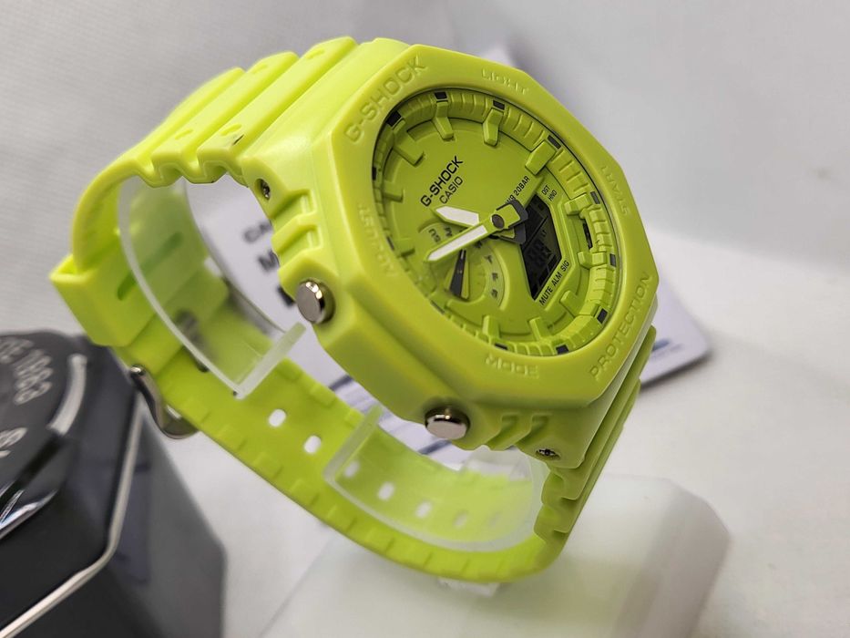 Ceas Sport Casio g shock ga 2100-9a9er Neon Yellow , Nou,Garantie 2 ani