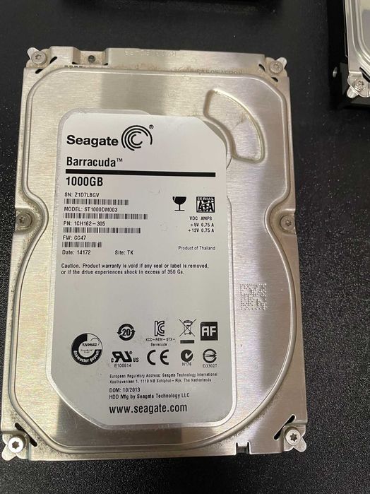 HDD 1TB  SATA3 3.5"  Seagate  Barracuda , 100 % viata, garantie 6 luni
