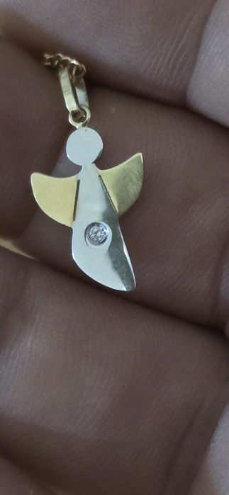 Îngeraș aur diamant