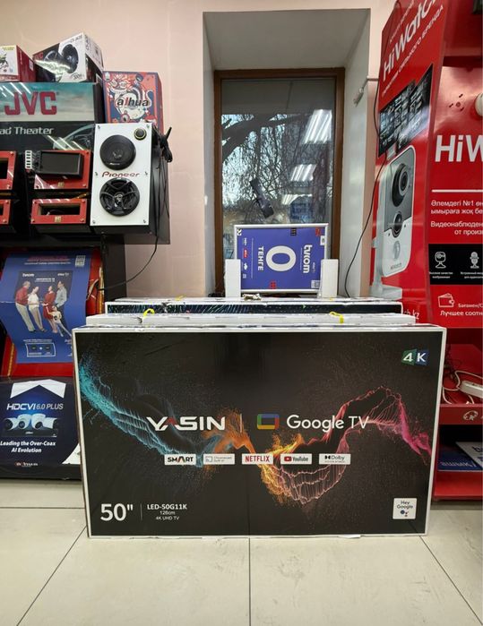 Спец цена!!! Smart телевизоры Yasin LED UltraHD 4K