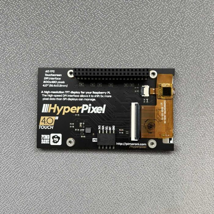 Ecran Raspberry Pi4 Hyper Pixel 4.0 cu Touchscreen