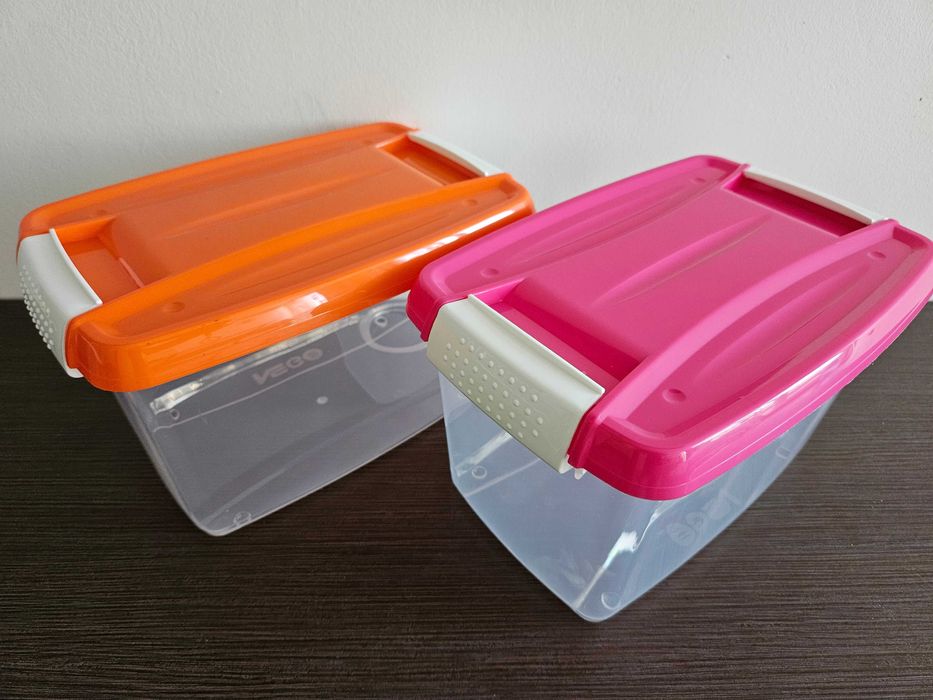 Пластмасова прозрачна кутия за съхранение на храна, играчки, лего