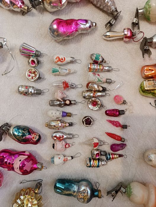 Ёлочные игрушки СССР ( обычные и малютки )