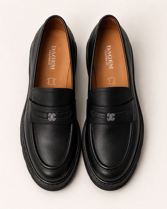чёрные лоферы Dagem Footwear.