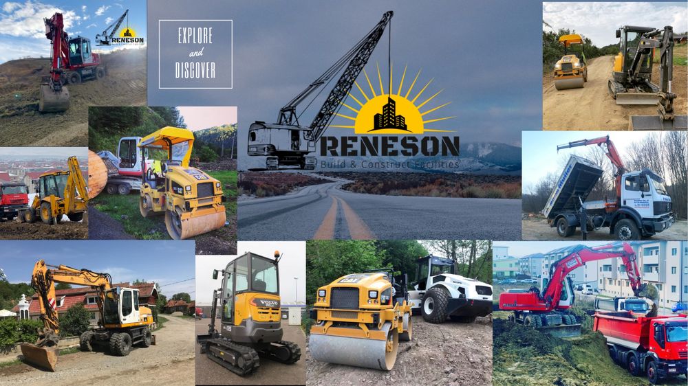 Inchiriez utilaje excavator cilindru compactor  8x4 picon demolari