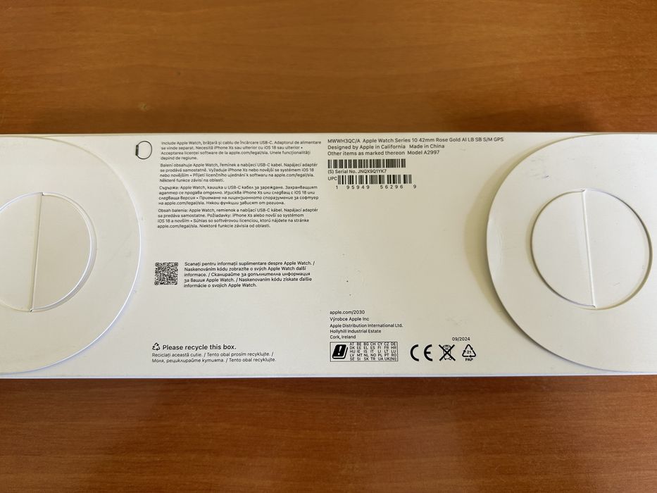 Apple Watch Series 10 – Rose Gold, 42 mm | Перфектно състояние