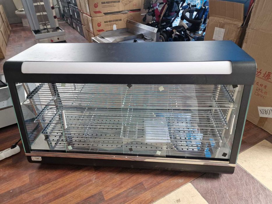 Vitrina electrica calda cu led simpla,dubla,tripla -TRANSPORT GRATUIT