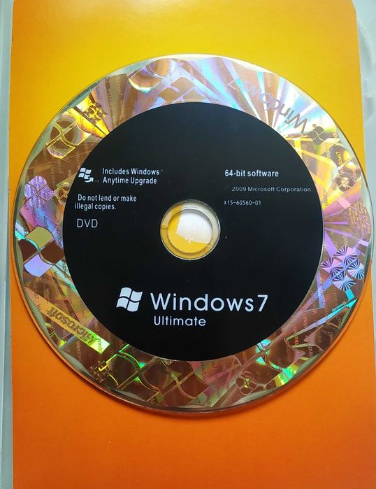 Windows 7 Ultimate 64 bit оригинальный DVD диск