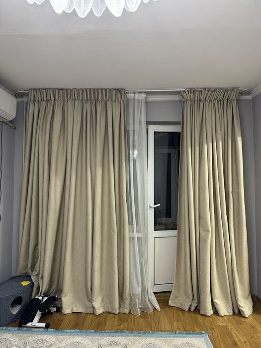 Продам шторы с тюлем в зал