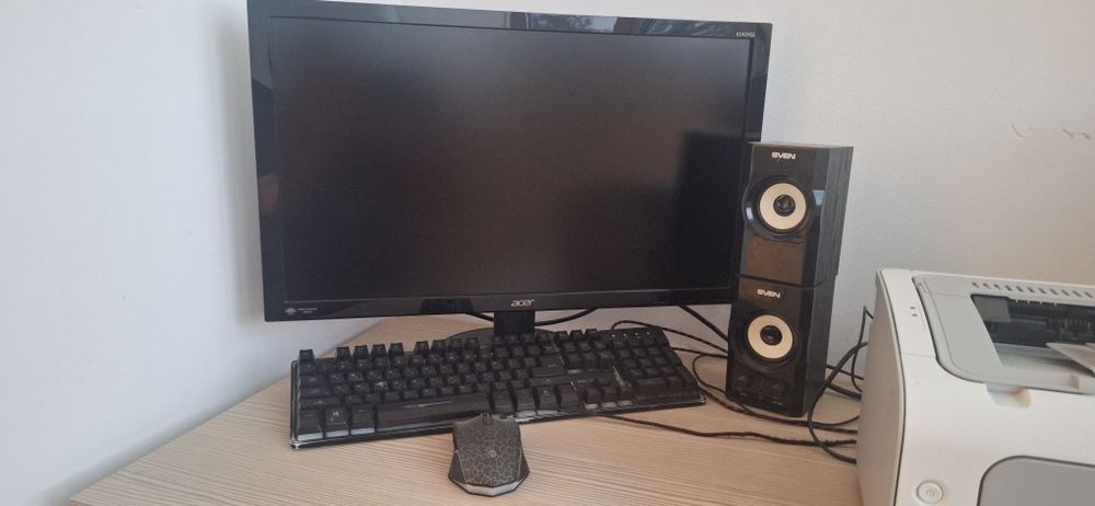 Игровой ПК + Монитор 24" + Принтер HP P