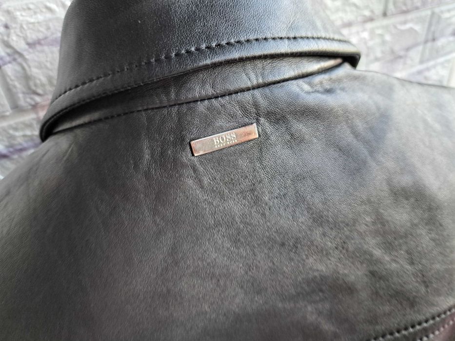 мъжко яке,кожено черно яке,сако,Hugo Boss