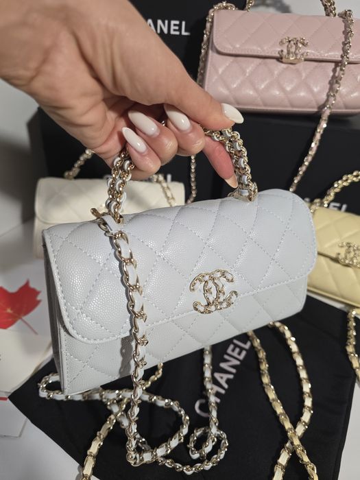 Налична чанта Chanel Kelly 25S синя