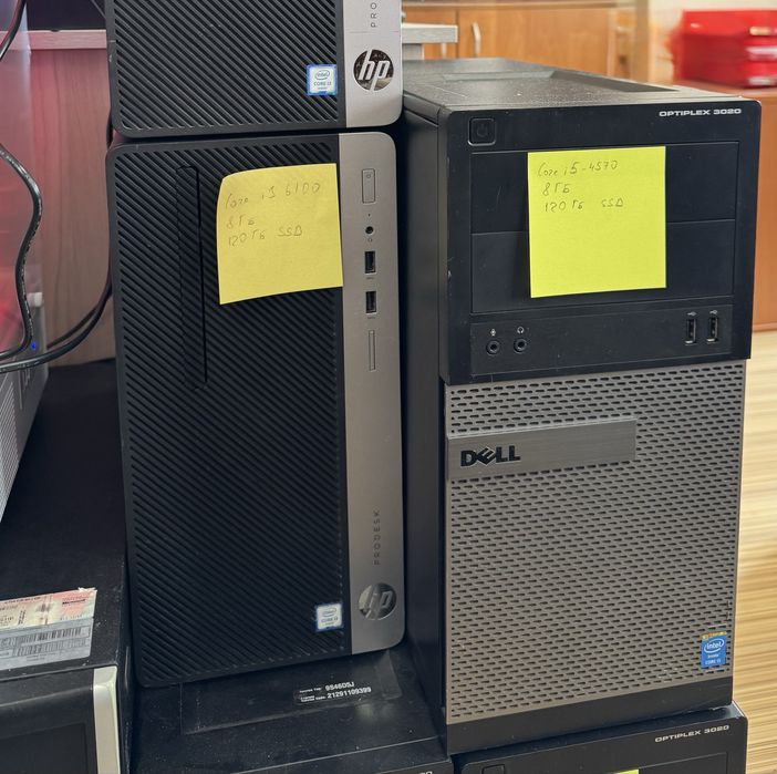 Офисные системные блоки HP Pro Desk , Dell