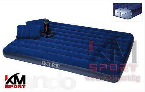 Нов надуваем матрак 152/203/25см с включени ПОМПА и 2 възглавници