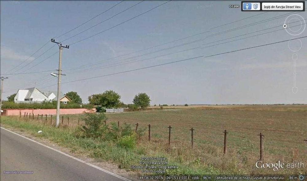 Teren comuna Dascalu - intrare sat Gagu